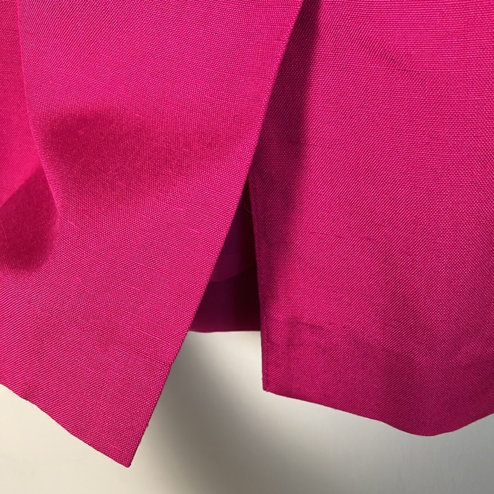 Vintage 80s blazer & Pencil Skirt set Selma Bos Canada pink peplum retro - Picture 14 of 15